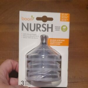 Nursh Medium Flow Silicone Nipples